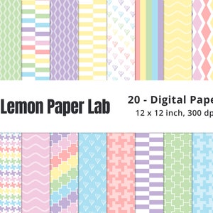 Pastel Rainbow Digital Paper, Rainbow Patterns, Pastel Backgrounds, Rainbow Stripes, Rainbow Papers, Rainbow Geometric Pattern, Seamless