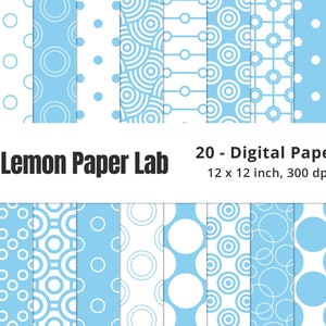 Blue Polka Dot Pattern, Baby Blue Pattern, Baby Boy Digital Paper, Baby Shower Invitation Background, Dot Patterns, Light Blue Paper, Pastel