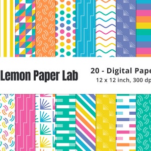 Bright Rainbow Paper, Rainbow Digital Paper, Rainbow Background, Rainbow Pattern, Printable, Seamless, Colorful, Summer Rainbow Collection