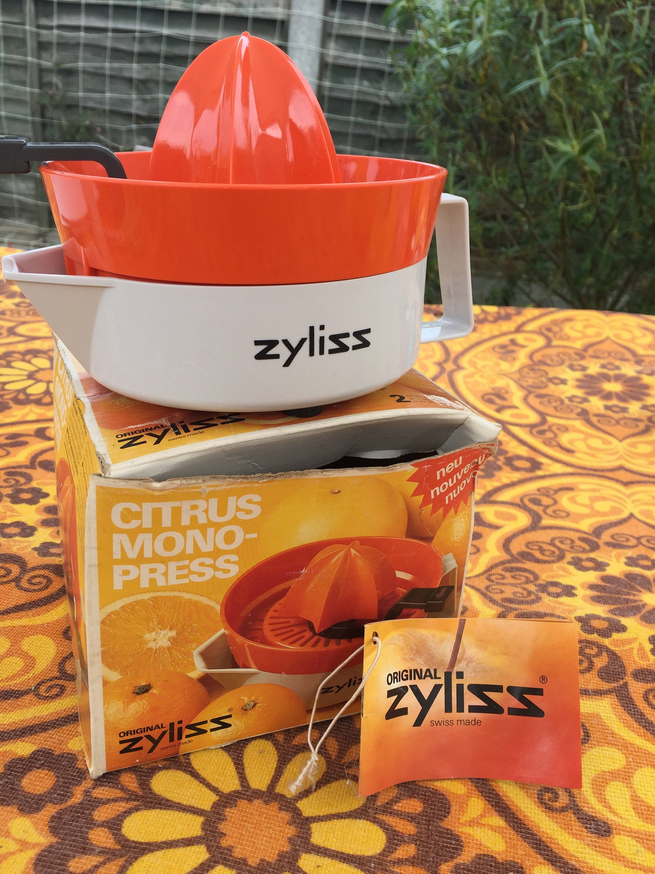 Vintage Zyliss Orange Citrus Press/juicer in Original Box Etsy UK