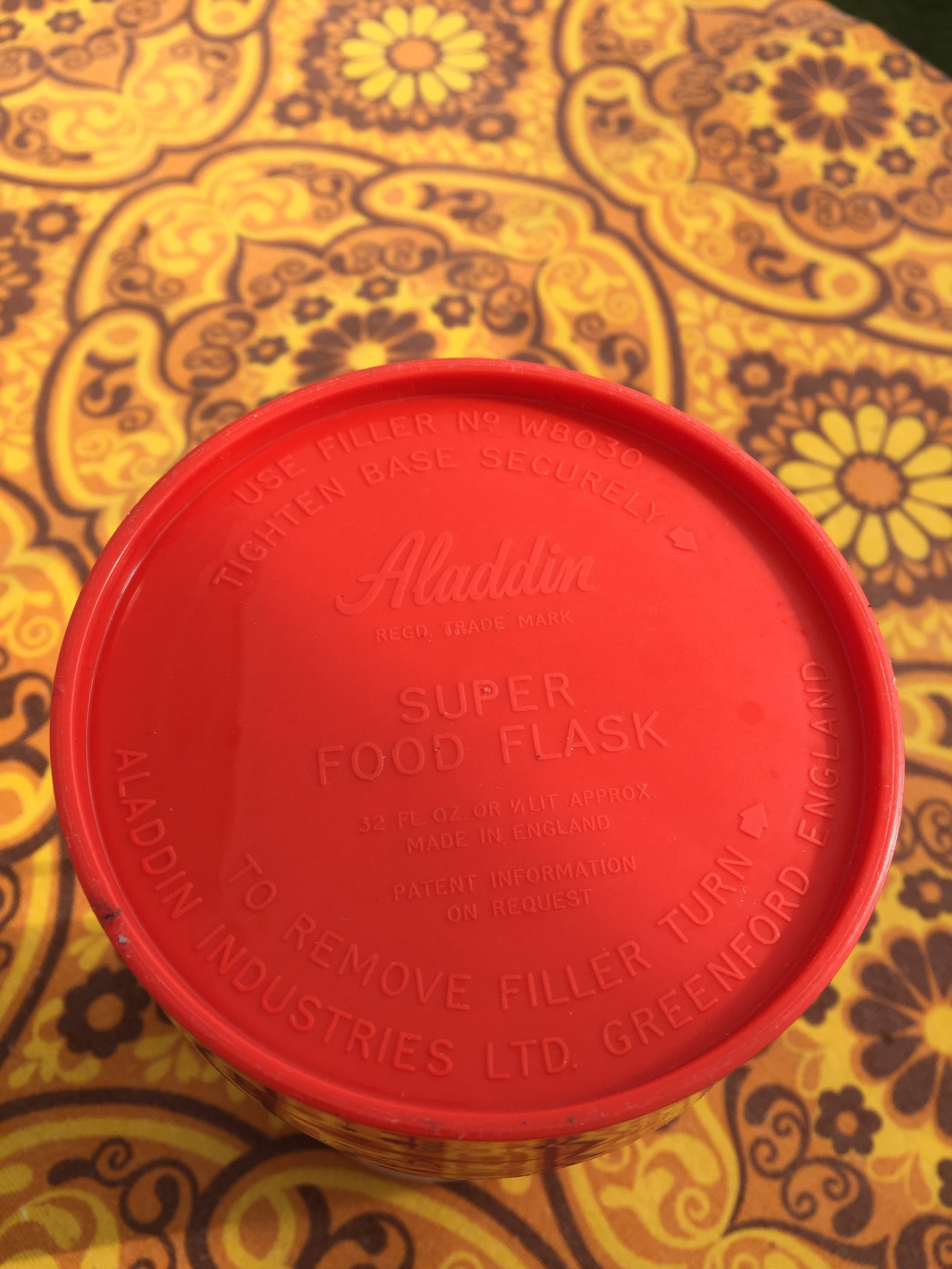 Aladdin Wide Food Flasks Large or Small Vintage 1970s Cream Etsy