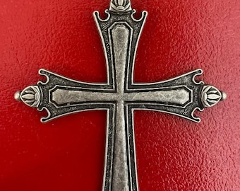 Croce Pettorale di Papa Leone XIV,  in finitura argento antico Cm 13X9 - gr 50