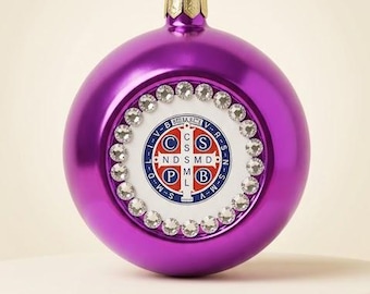 Purple Ball with Medal of St. Benedict