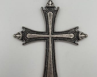 Croce Pettorale di Papa Leone XIV P.M.PC in finitura argento antico cm 6X4 - gr 6.