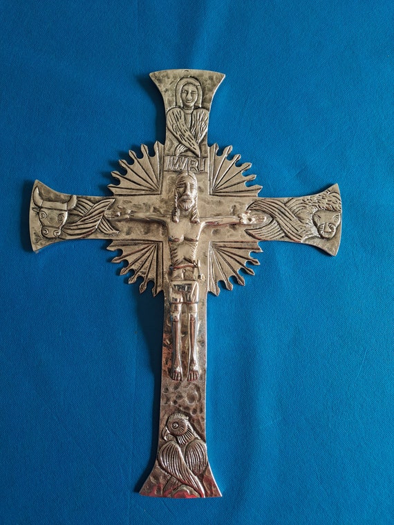Neocatechumenal Glorious Cross for Wall in Silver-plated Brass - Etsy