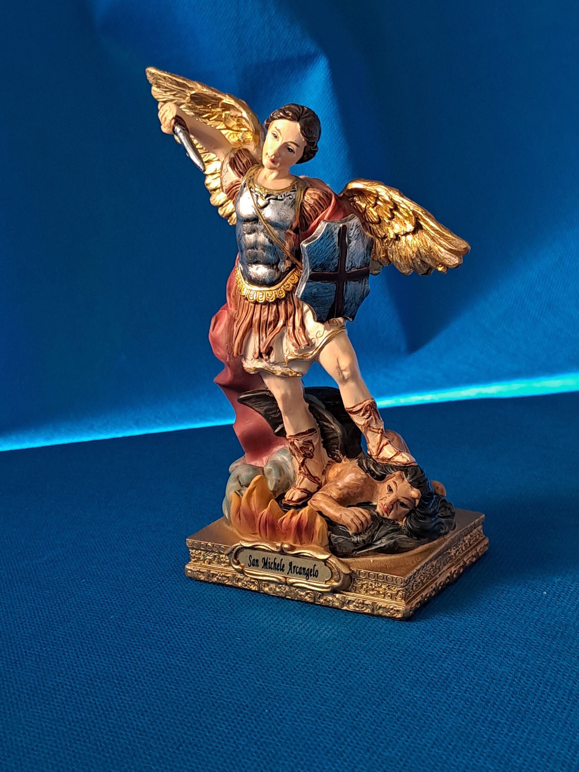 St. Michael the Archangel Statue With Sword 15 Cm - Etsy