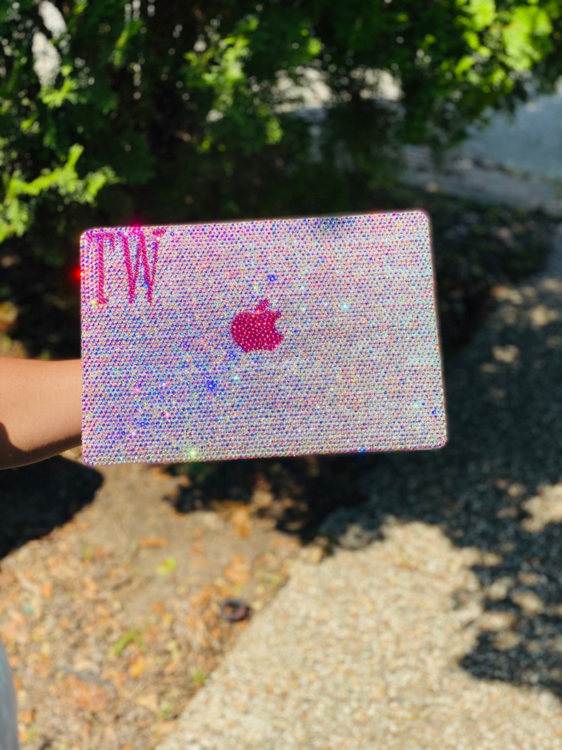 Rhinestone Laptop Cover Etsy