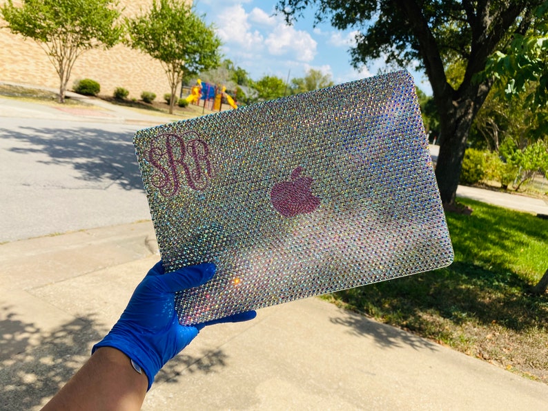Rhinestone Laptop Cover Etsy
