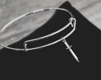 Scion Bangle Sword Plated Adjustable Bracelet
