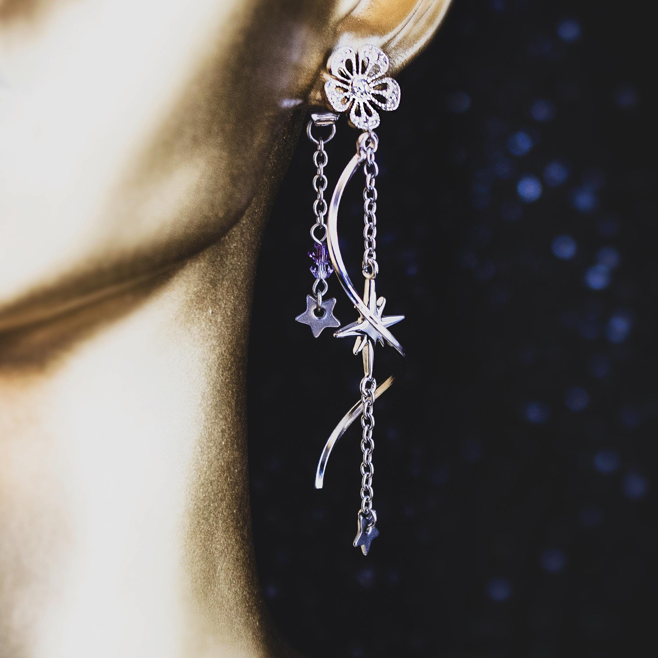 Love Deepspace Sylus Ohrringe – Cosplay-Accessoires Aus Edelstahl, Hypoallergen & Stylisch