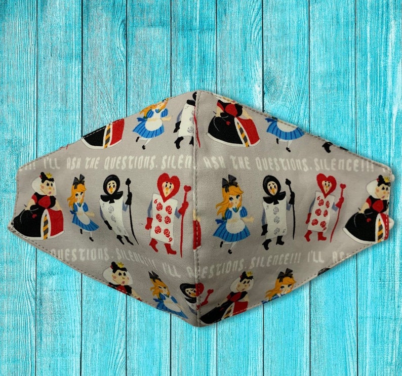 Alice in Wonderland Face Mask Etsy