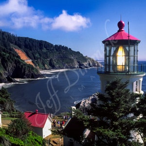 Heceta Head Lighthouse ~ Florence, Oregon Coast, Seascape, Fine Art Photographic Print