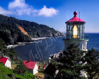Heceta Head Lighthouse ~ Florence, Oregon Coast, Seascape, Fine Art Photographic Print