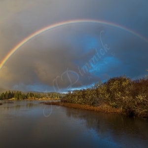 Rainbow Over Sutton Lake, Florence, Oregon ~ Fine Art Photographic Print