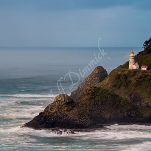 Heceta Head Lighthouse, Florence, Oregon ~ Seascape, Ocean, Beach, Fine Art Photographic Print