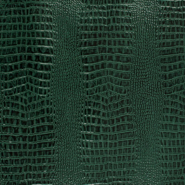 Embossed Crocodile Cowhide leather Leaf Green pre-cut sheet 8.5" x 11"/ 12" x 12" / Full hide 18-25 FT