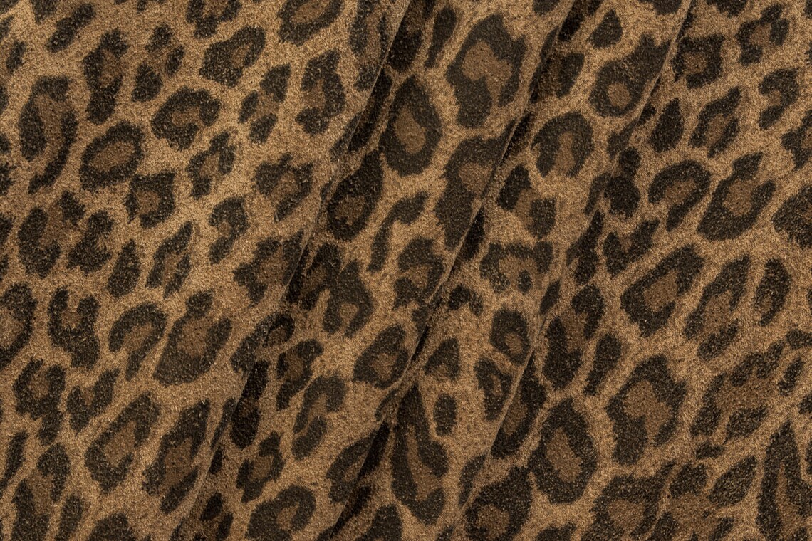 Mini Cheetah / Leopard Print on Suede Leather Cowhide - Etsy