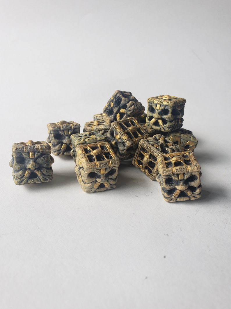 Grumpy Dwarven Statue Dice - Etsy