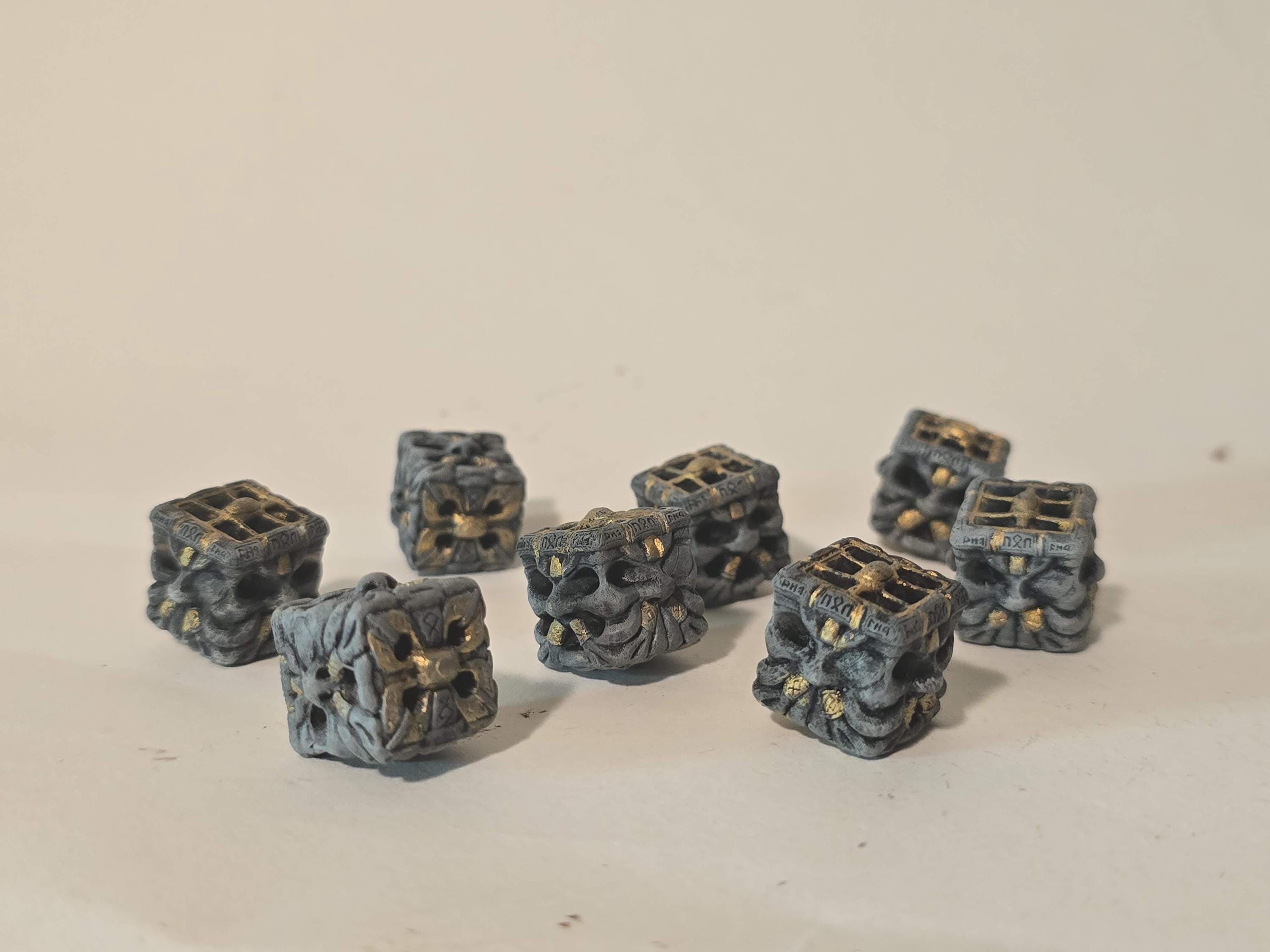 Grumpy Dwarven Statue Dice - Etsy
