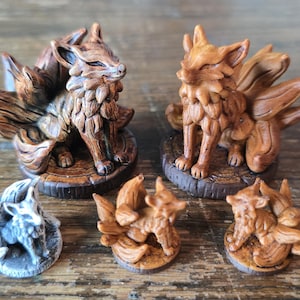 Kitsune Fox Miniature For Tabletop RPG's