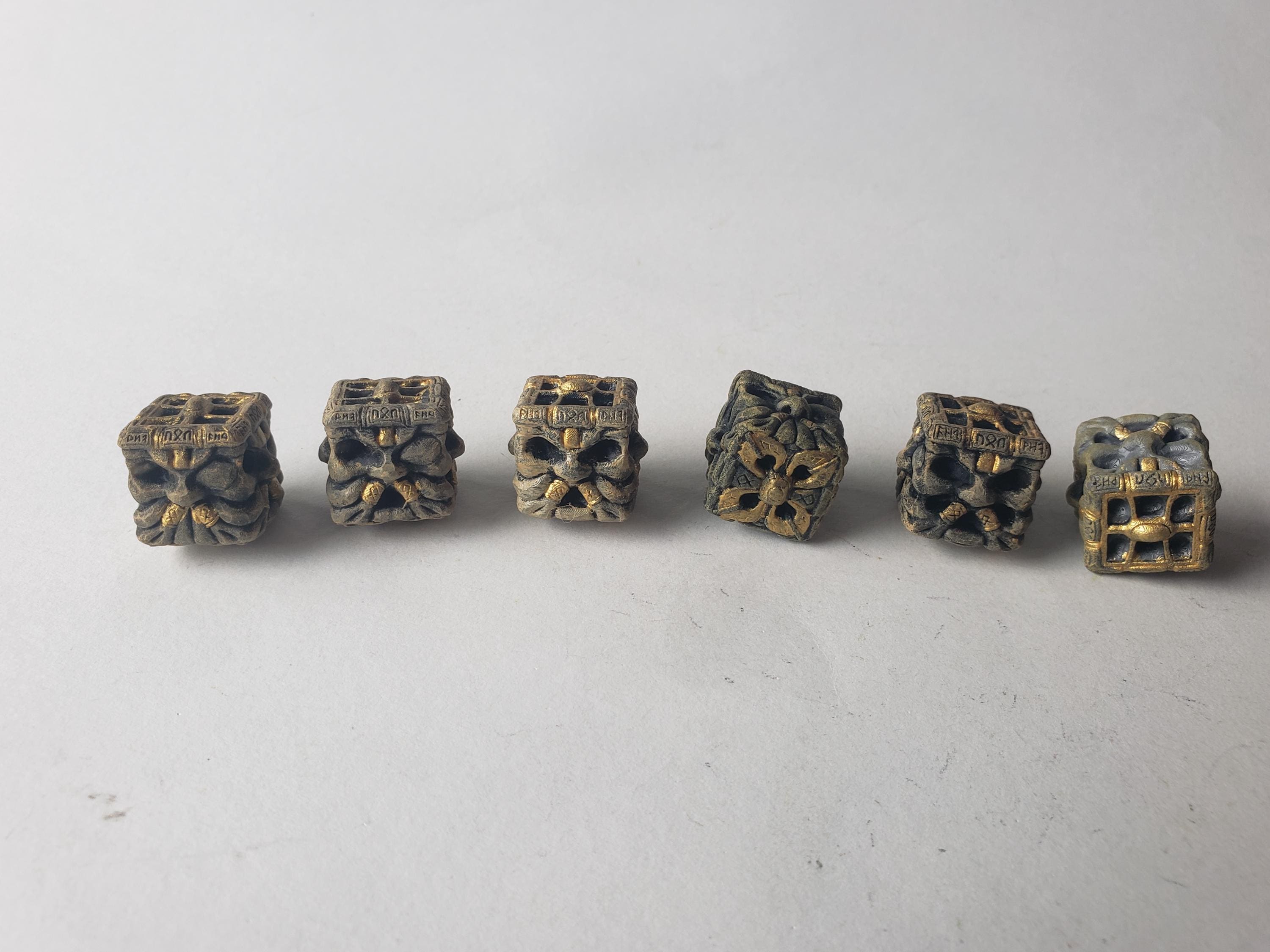 Grumpy Dwarven Statue Dice - Etsy