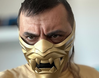 Golden Yoru mask - Valorant game/ Gift for gamer / Trophy / Gold