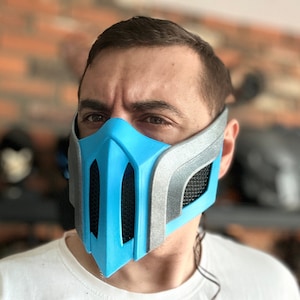 Sub Zero inspired mask - Enemy of Shirai Ryu / Gift for gamer / Mask for cosplay / Mortal Kombat inspired mask / Mask replica