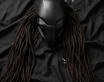 Cybernetic Predator mask "B" - Predator helmet / Predator cosplay / Cyberpunk