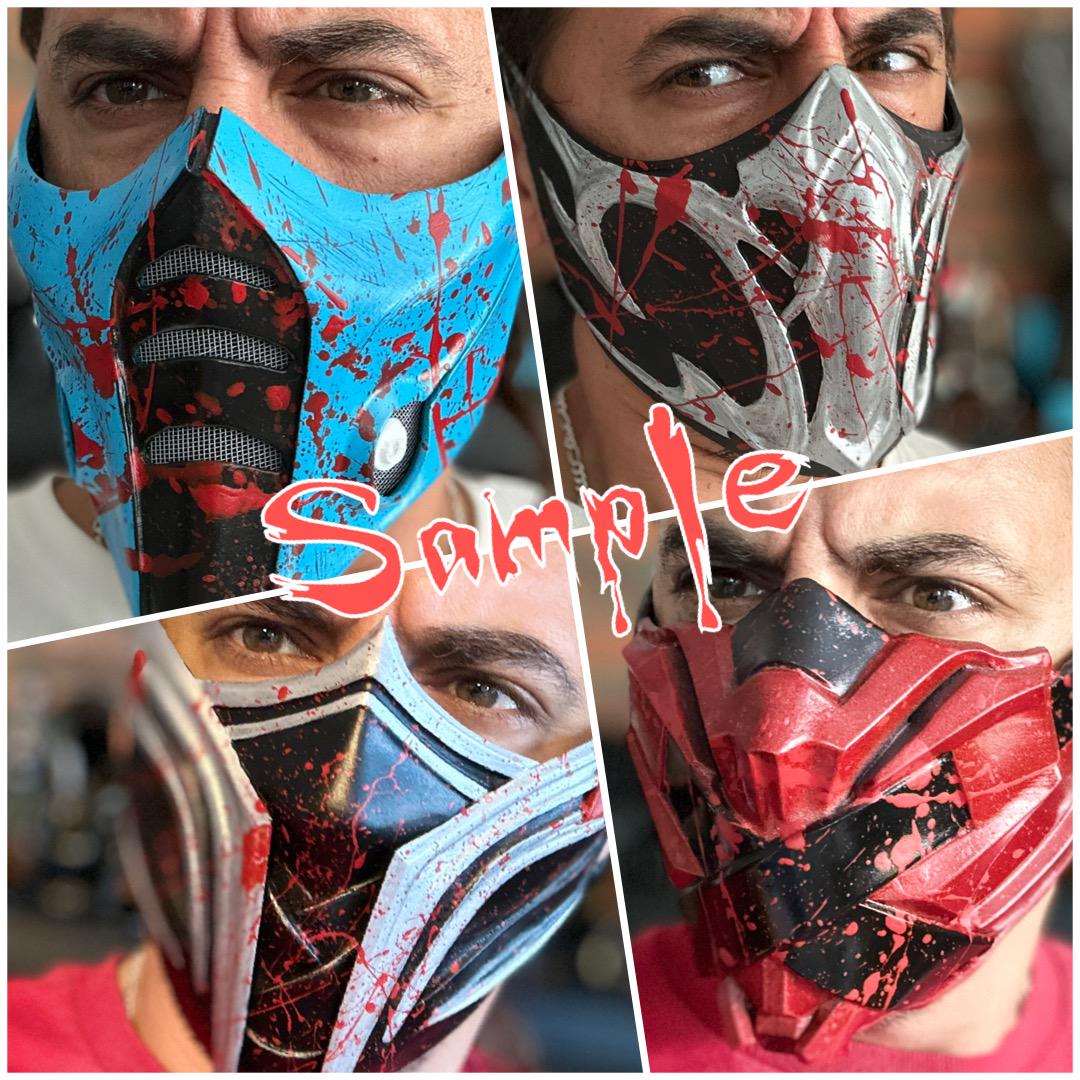 Mortal Kombat スカーレットマスク　1/1 モータルコンバット Scorpion Mask From Mortal Kombat 1 - Grim Ninja - Etsy
