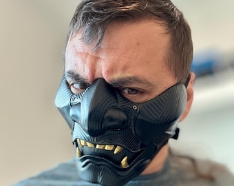 Inspired Ghost of Tsushima mask - Jin Sakai mask / Samurai cosplay / Gift for gamer / Mask Replica