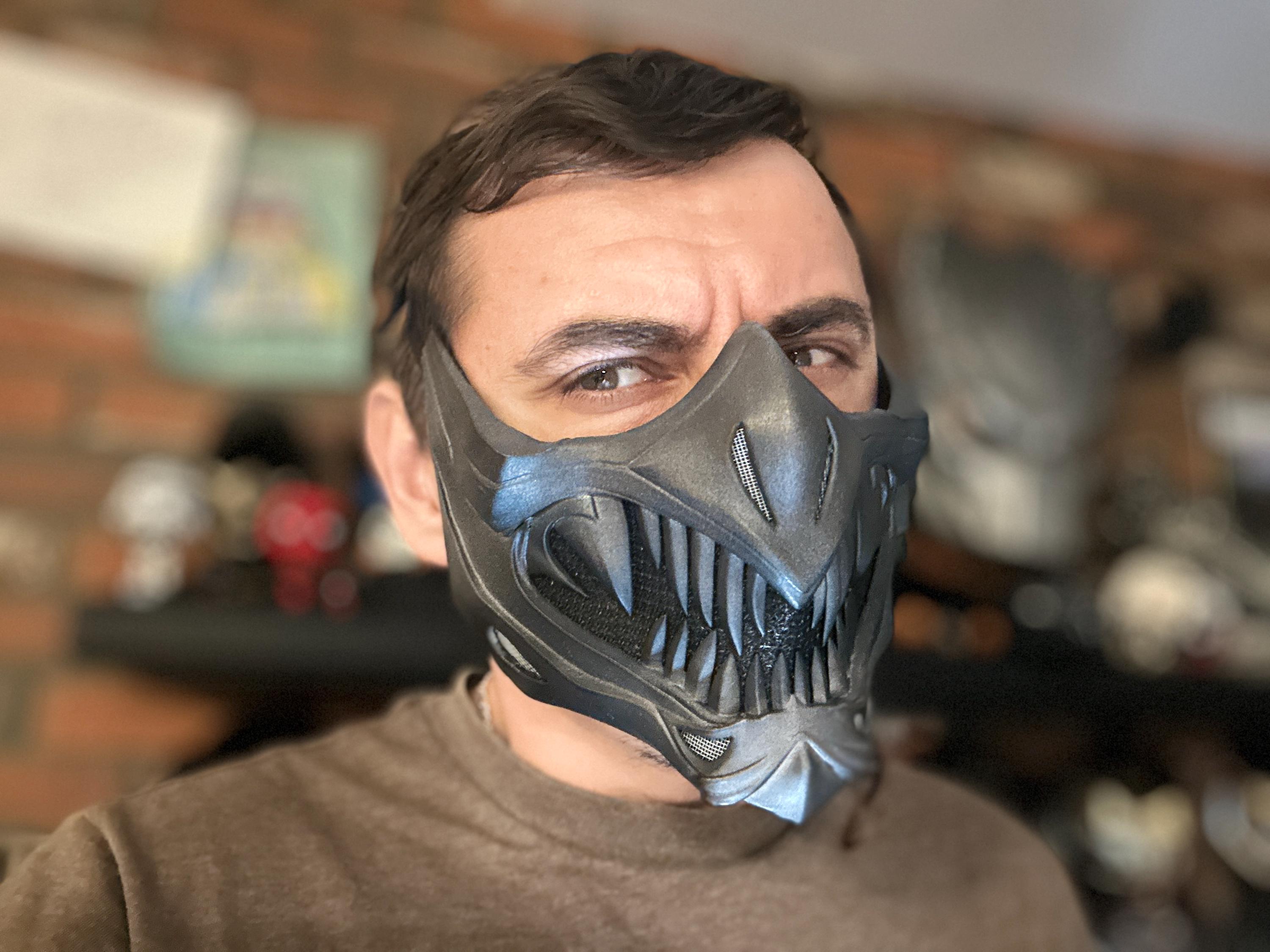 Noob Saibot Mask From Mortal Kombat 1 - Chaotic Strategist - Etsy