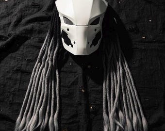 Cybernetic Predator mask "W" - Predator helmet / Predator cosplay / Cyberpunk