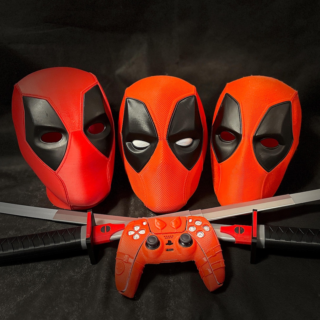 Dealpool Mask Deadpool Mask / Deadpool Helmet Replica / Deadpool 3 / Deadpool ...
