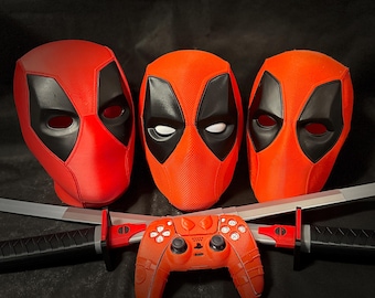 Deadpool Mask / Deadpool Helmet Replica / Deadpool 3 / Deadpool & Wolverine / Deadpool cosplay mask