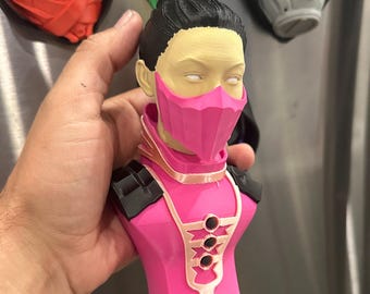 Refrigerator magnetic key holder in Mortal Kombat style female version - Fatality / Gift for gamer / Cosplay / Fridge magnets