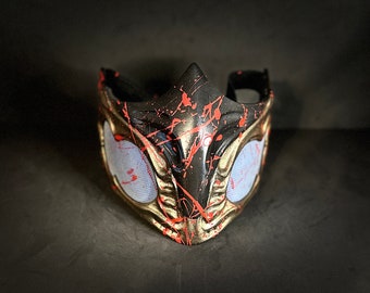 Sub Zero mask from Mortal Kombat 1 - Polar Vortex (Blood version)