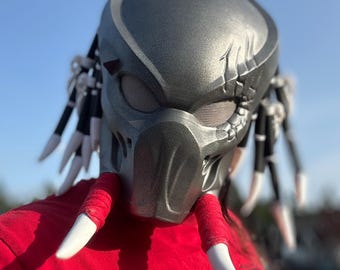 Máscara de Depredador - Rastreador / Chamán / Casco de Depredador / Cosplay de Depredador