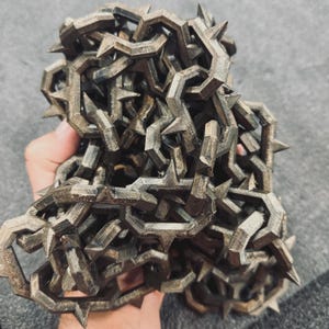 Kunai inspired Mortal Kombat movie / Gift for gamer / Prop for cosplay / Mortal Kombat inspired weapon / Scorpion Kunai + chain (1m)