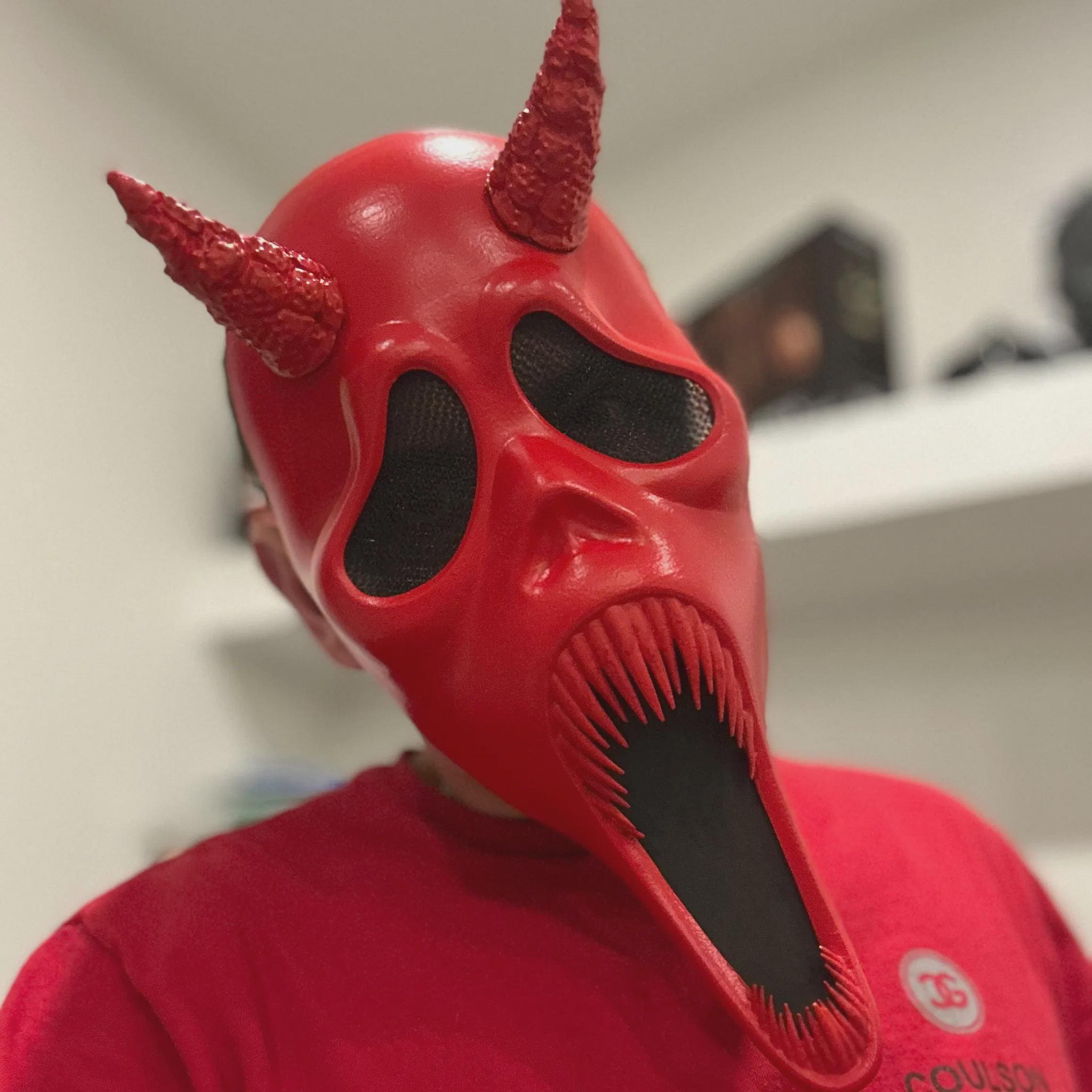 Ghostface Inspired Mask - Red Devil / Cosplay Mask / Video Game