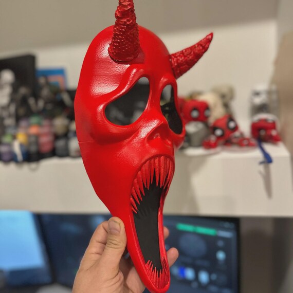 Ghostface Mask - Red Devil / Cosplay Mask / Video Game / Gift
