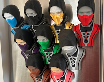 Refrigerator magnetic key holder in Mortal Kombat style - Fatality / Gift for gamer / Cosplay / Fridge magnets