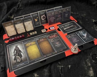 Bloodborne Player's board V2 3D printed version/ Playerboard / Player Mat / Player Tray / Player Dashboard