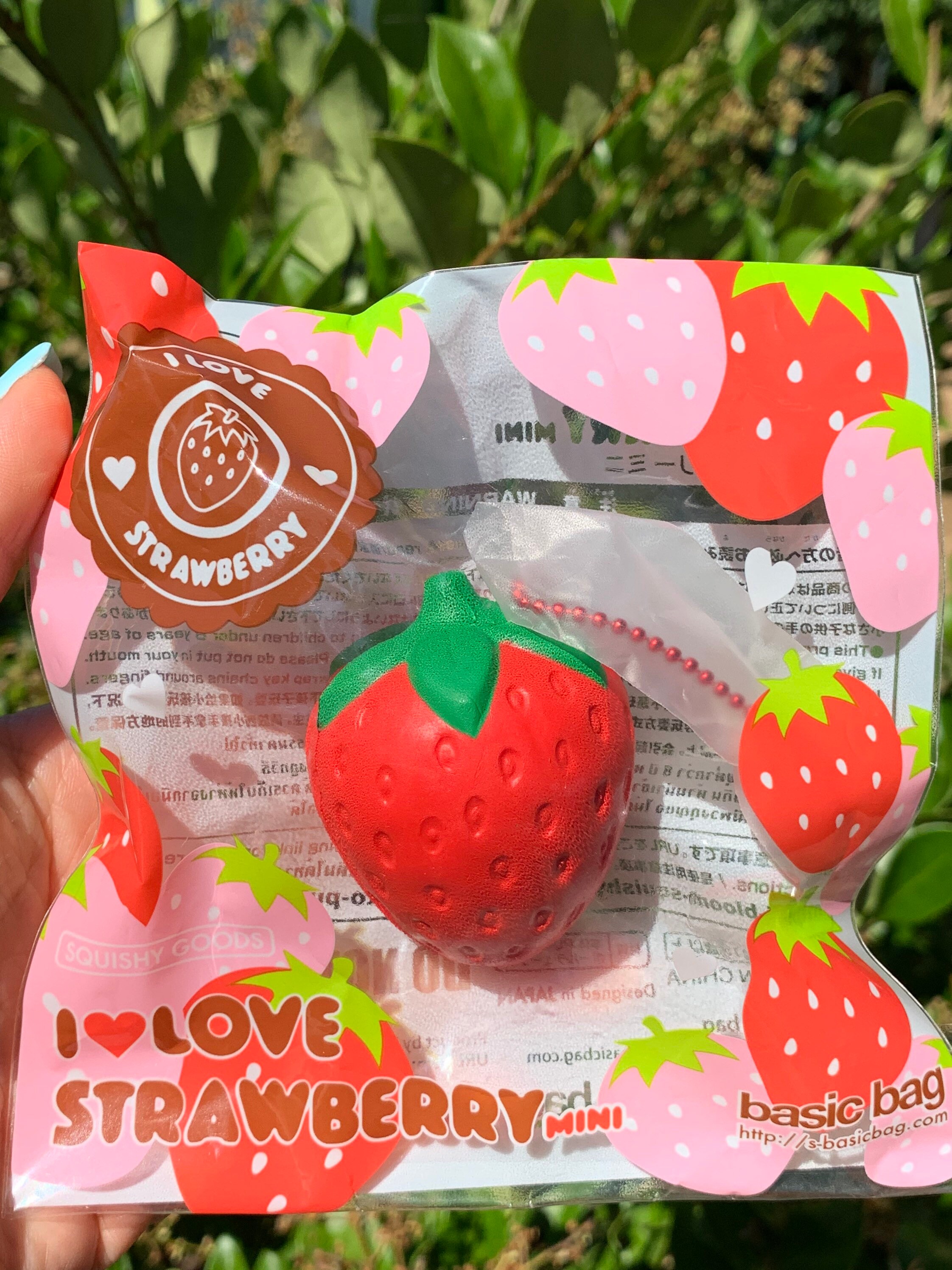 Strawberry Mini Squishy Toy Red 