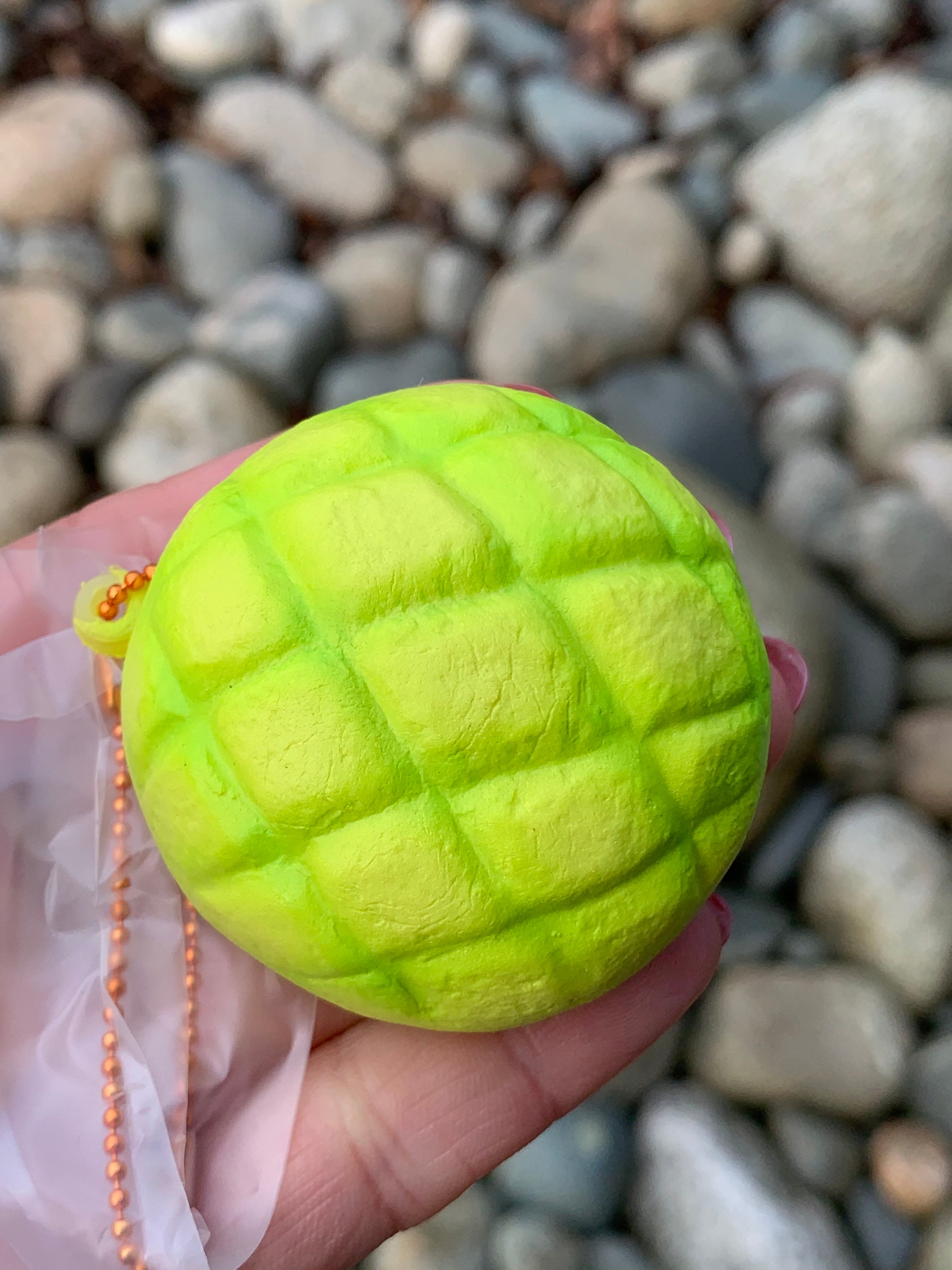 IBloom Mini Bread Squishy Toy Melon Pan Green Etsy