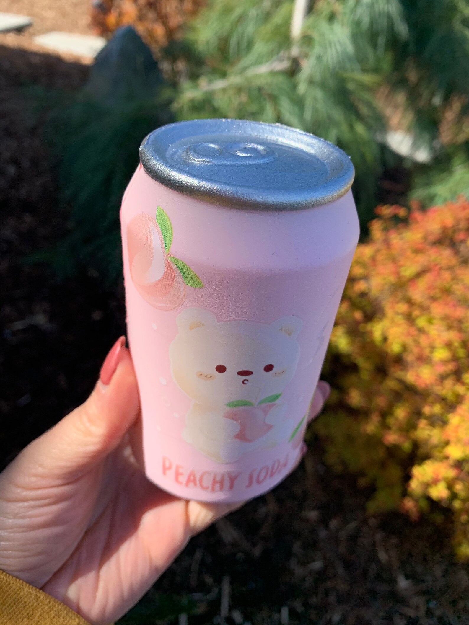 Pink Peach Soda Can Squishy Toy Etsy