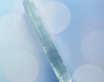 Varita de selenita / Cristal de selenita / Selenita pulida / Varita de masaje de selenita