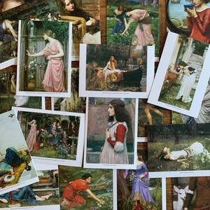 Vintage Fairies Postcard Set - John William Waterhouse Greek Mythological Art, Gift, Scrapbooking, Framing, Invitations, Decor, 4.5X5.5 inch