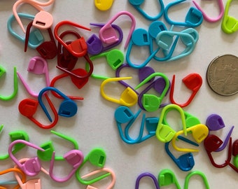 Crochet Knitting Plastic Markers, Plastic Safety Pin, Stitch Marker, Knitting Weaving Counter, Crafting Supplies, DIY Tools, FREE SHIPPING