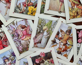 Flower Fairies Vintage Style Postcards | Lucky Dip Sets - 5, 10, 20, 30 | Cicely Mary Barker, Fairy Art, Print, Gifts, Nursery, Scrapbooking
