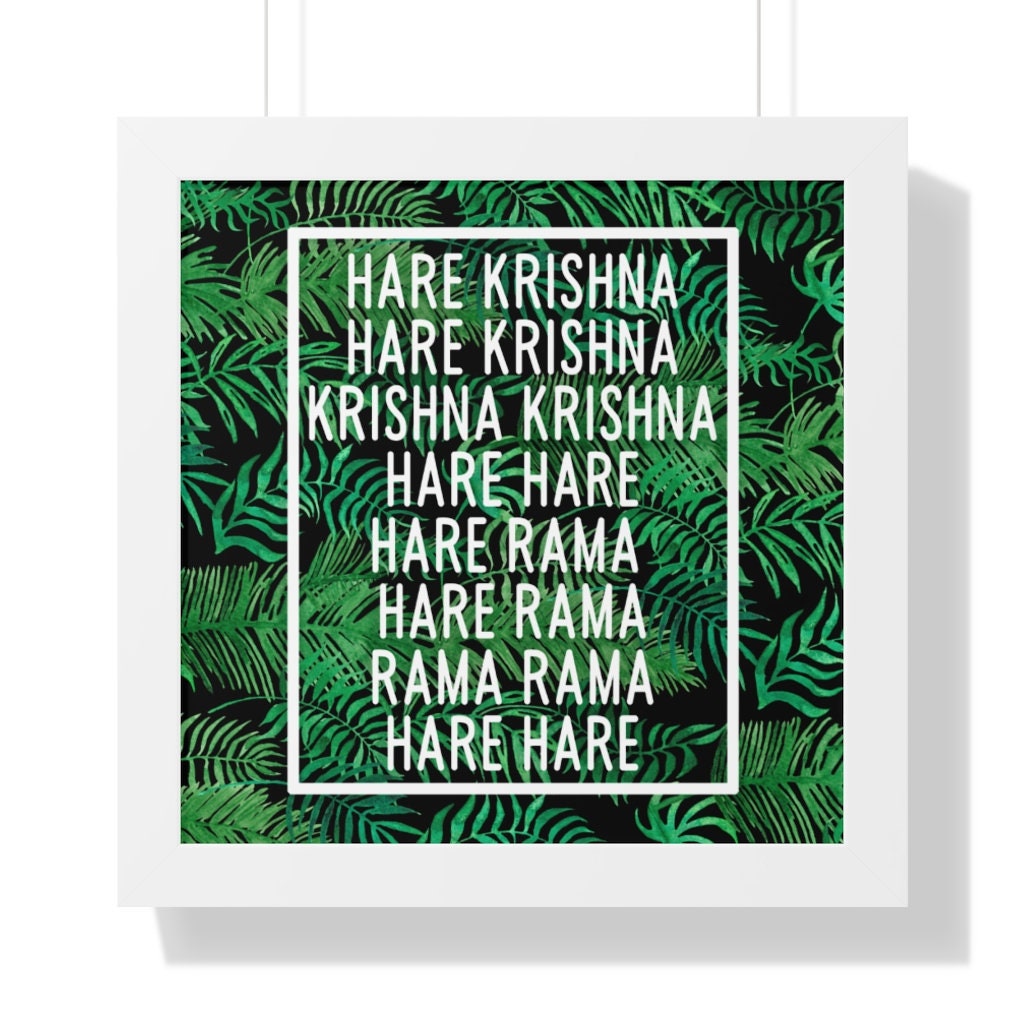 Wall Poster radhaipa chant hare krishna Wall Poster Print on Art